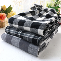 Large size winter cotton plus fat pajama pants thick flannel mens home pants trousers cotton comfortable