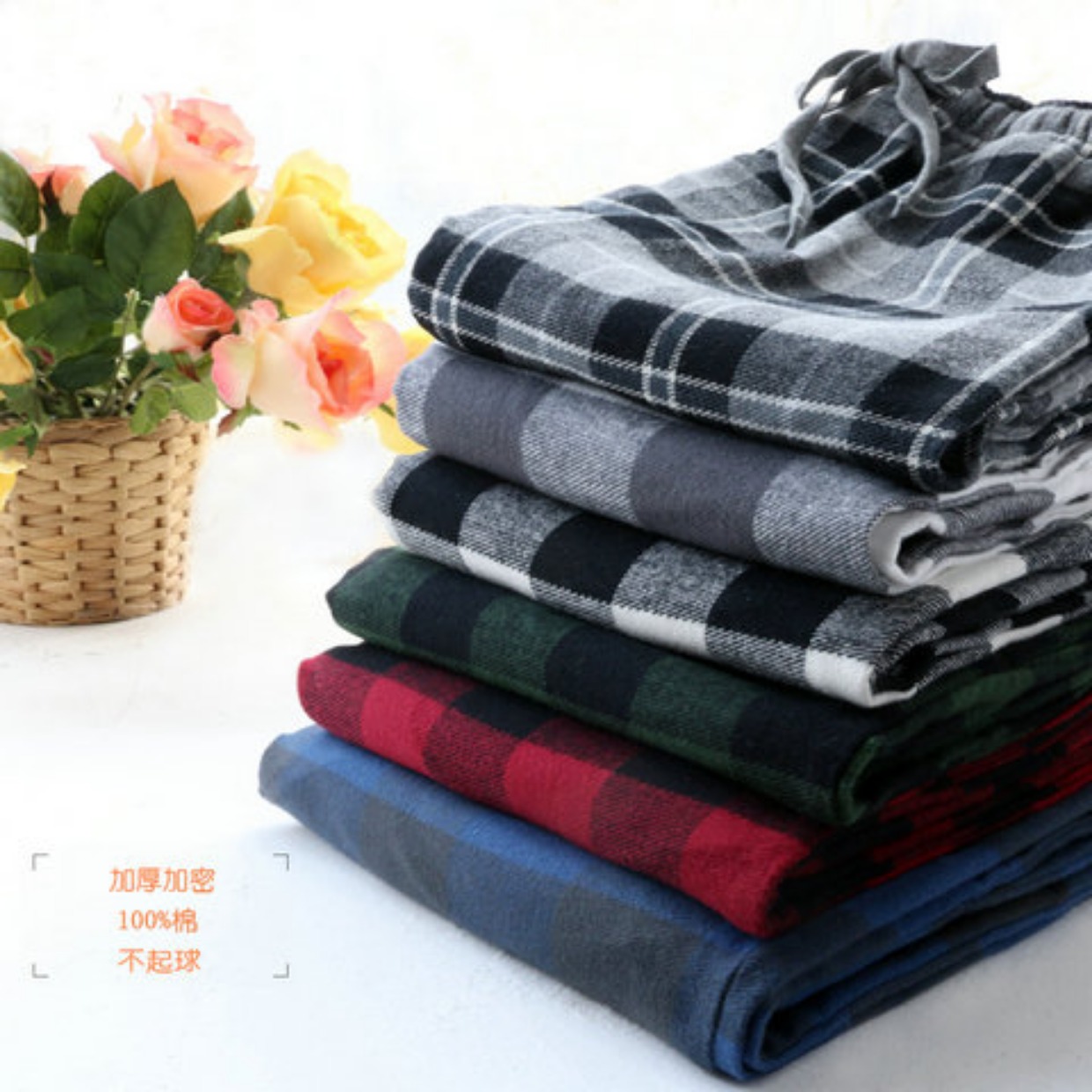 Kích thước lớn cotton mùa đông cộng với phân bón tăng quần ngủ nhung dày nhà nam quần nhà quần cotton thoải mái bộ mặc nhà