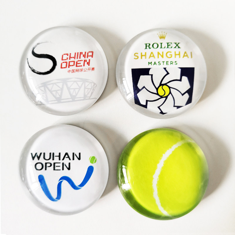China Tennis Shanghai Masters Wuhan Tennis Open Tennis Refrigerator Sticker Glass Ball Refrigerator Patch Grand Slam
