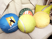 Tennis creative round plush pillow cushion gift I love the tennis club PN44-PN45