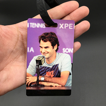 Federer Roger Federer baggage card MDF wooden check-in suitcase suitcases suitcases accessories