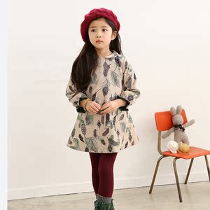 风衣中长款【纯棉童装套】秋装