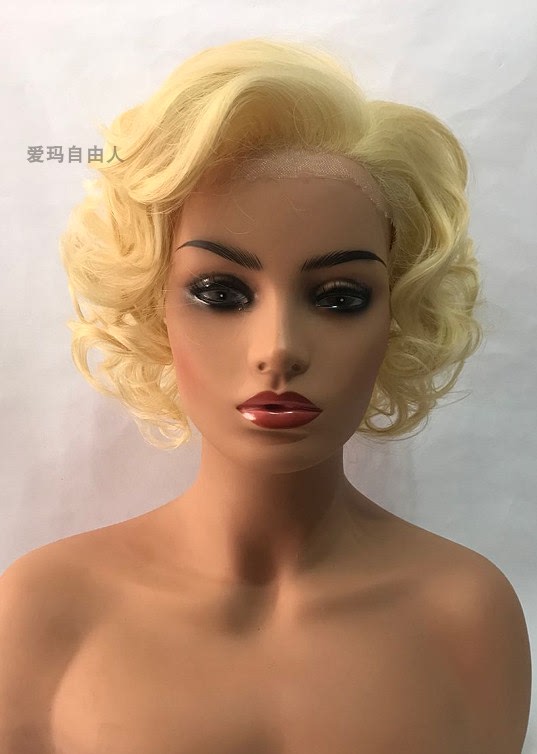 Marilyn Monroe Norma Jean Baker Lace Front Monroe Wig Foreign Trade Fashion Court-Style Wig