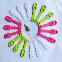 Clothes hanger windproof buckle hook clothes drying rod clothes rack anti-slip sleeve anti-fall blow away fixed artifact silicone clip