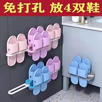 Bathroom shoe rack simple door home indoor good-looking multi-layer storage artifact wall hanging door back shoe rack without punching