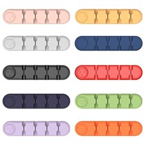 Data cable charger holder desktop cable organizer storage buckle wall surface mount bed fixing clamp mobile phone cable buckle