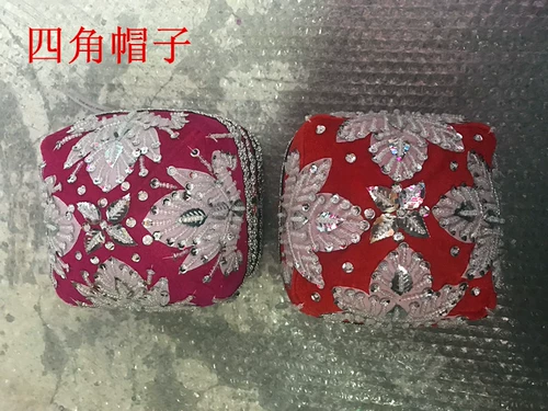 Красный шестиугольный аксессуар для волос с косичкой в форме цветка, шапка