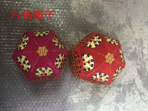 Красный шестиугольный аксессуар для волос с косичкой в форме цветка, шапка