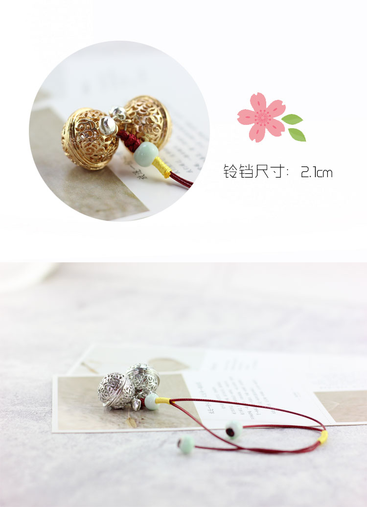 Ngôi sao có cùng đoạn Bai Feng chín chân bạc chuông đơn giản ác thần thời trang cá tính retro vòng tay hoang dã của phụ nữ lắc chân đẹp độc