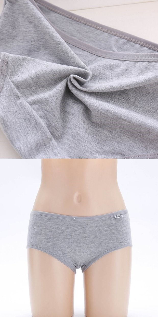 Mùa hè mới thoáng khí tinh khiết trắng đồ lót cotton phụ nữ hộp quà tặng đồ lót năm tải quần lót nữ thun lạnh bóng
