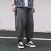 Mùa hè thương hiệu thời trang Nhật Bản Ami kaki quần ống rộng cho nam và nữ lỏng lẻo - Quần làm việc