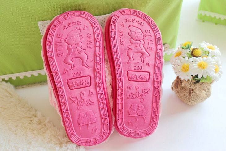 Pantoufles enfants en suède pour hiver - semelle plastique - Ref 1033181 Image 32