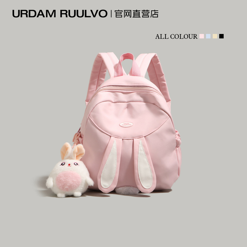 U&R Cute Rabbit Ears Backpack 2026 New Pink Casual Backpack Female Student School Bag Travel Bag U&R Cute Rabbit Ears Backpack 2026 New Pink Casual Backpack Female Student School Bag Travel Bag