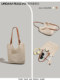 Ur Large-Capacity Woven Tote Bag for Women 2026 New Summer Seaside Casual Vacation Beach Bag Single Shoulder Underarm Bag