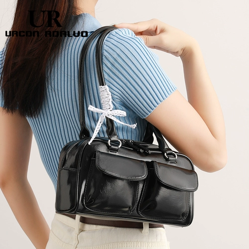 Ур ниша простая сумка для боулинга для женщин 2025 Новая модная рабочая сумка для пригородной подмышки Универсальная сумочка сумка для плеча