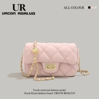 Розовая сумка через плечо с ромбовидным узором, сумка на одно плечо, сумка подмышку, премиум класс