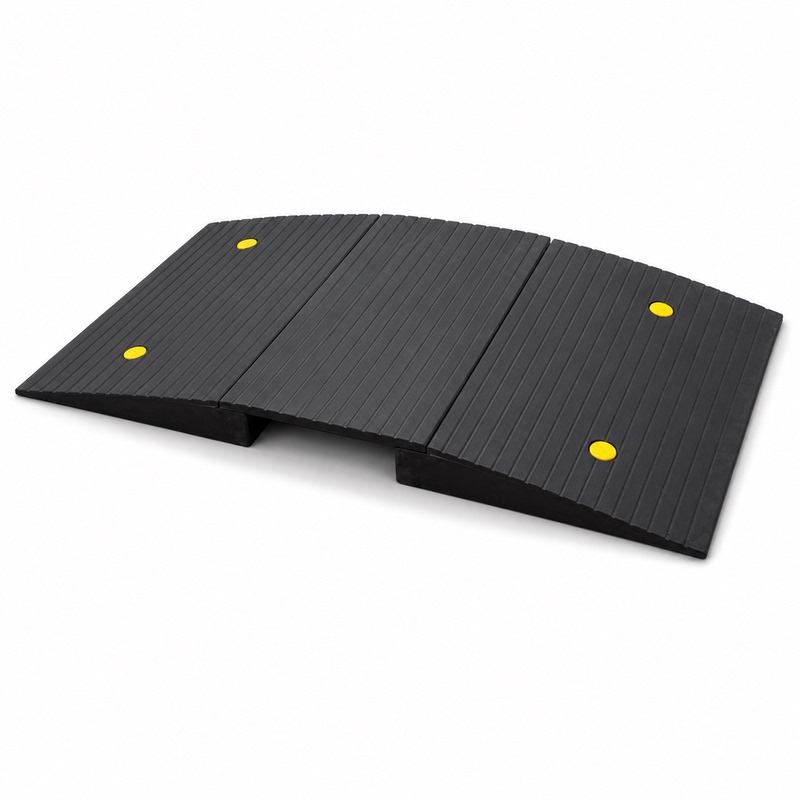 Bridge-Type Threshold Ramp Pad Rubber Wheelchair Bridge-Type Convenient Curb Ramp Curbstone Manufacturer Direct Sales