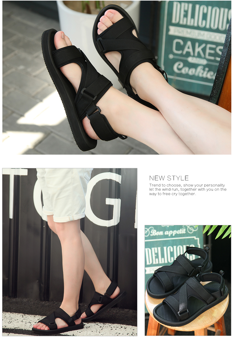Giày sandal nam mùa hè 2018 phiên bản mới của Hàn Quốc của đôi dép chống trượt xu hướng thời trang cá tính giày gucci nam