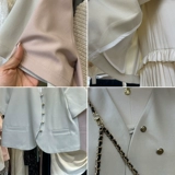 Южнокорейский товар, летняя одежда, кардиган, в корейском стиле, V-образный вырез, яркий броский стиль, по фигуре