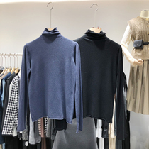 2021 autumn and winter New Korea East Gate women fashion sweater Joker high neck pullover stretch knitted base shirt