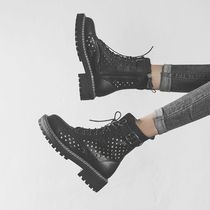 Black Martin boots female summer thin breathable hollow mesh Joker British wind Net boots thick soled summer boots