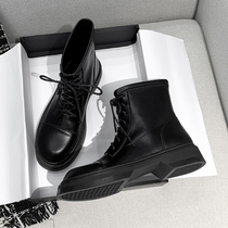 Summer thin Martin boots female English wind 2020 autumn and winter New breathable Joker stretch boots thick soled locomotive boots