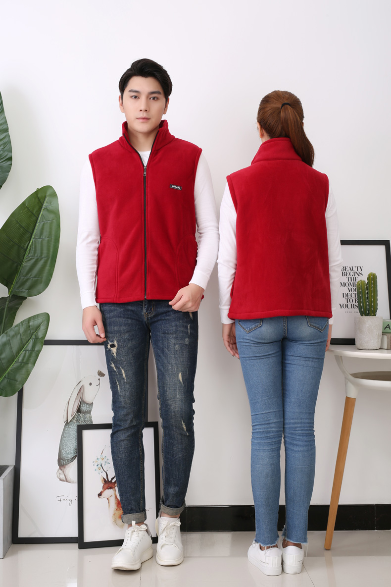 Áo vest lông cừu tùy chỉnh vest nam và nữ cotton vest logo siêu thị tình nguyện làm việc ấm áp quần áo các kiểu áo vest nữ hàn quốc