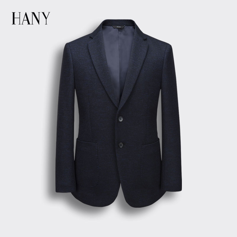 Hany Hanni nam giới kinh doanh thời trang phù hợp với những người đàn ông màu xanh của len xu hướng thân đẹp trai bình thường phù hợp với áo khoác