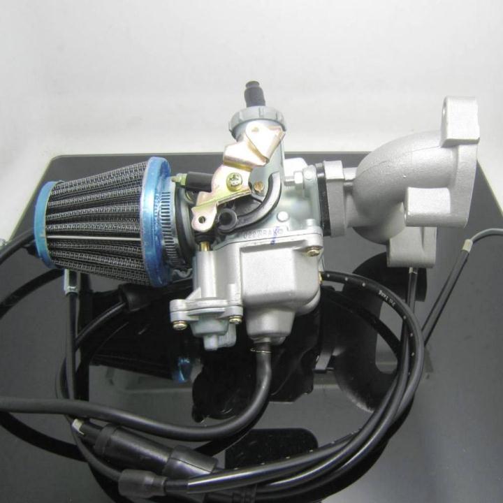 Locomotive carburetor joint CBT125 CM125 250 double-cylinder double-cylinder retrofit single carburetor set