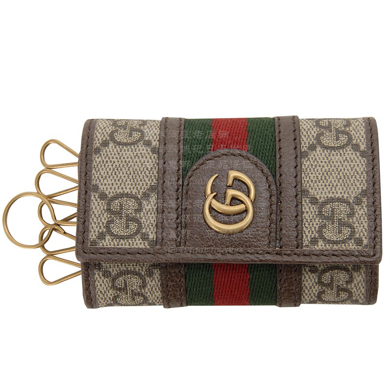 Gucci 603732 Classic Striped Ophidia Birthday Gift for Men and Women 70% off Key Bag Authentic Purchase Agent
