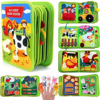 Children's tear-resistant felt book busy book enlightenment cloth book