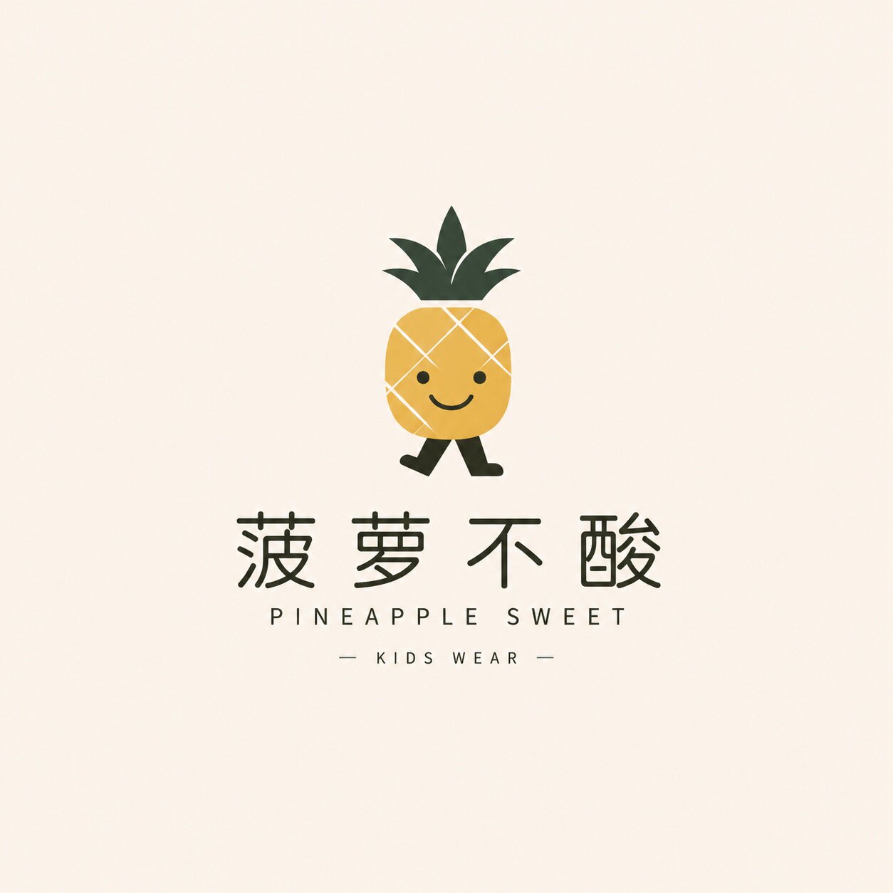 菠萝不酸童装的LOGO