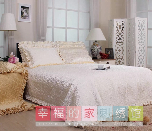 Hàn Quốc 100 năm tốt đẹp cao cấp sợi Hàn Quốc chính xác trải giường ba chiều trải giường châu Âu tròn ba mảnh ga trải giường 1m2