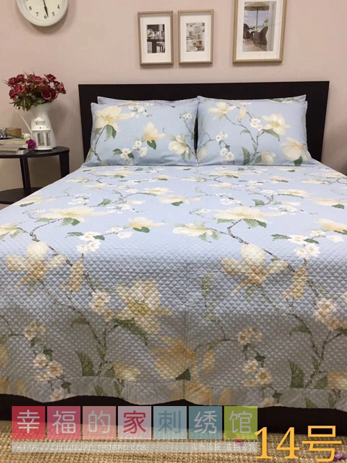 Hàn Quốc bông giặt chăn bông trải giường in ga mùa hè mát pad điều hòa không khí là bộ đồ giường ba mảnh bộ drap giường 1m6