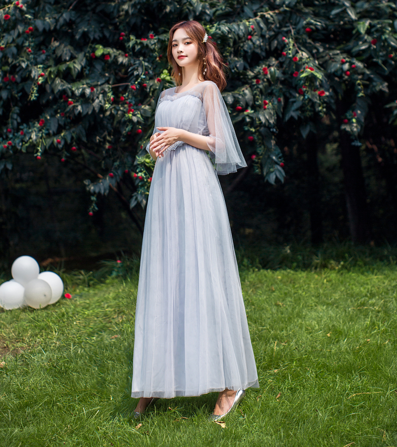  Average (78-105 catties)+Light gray (D Feifei Sleeve) Long V089   + $7.73 