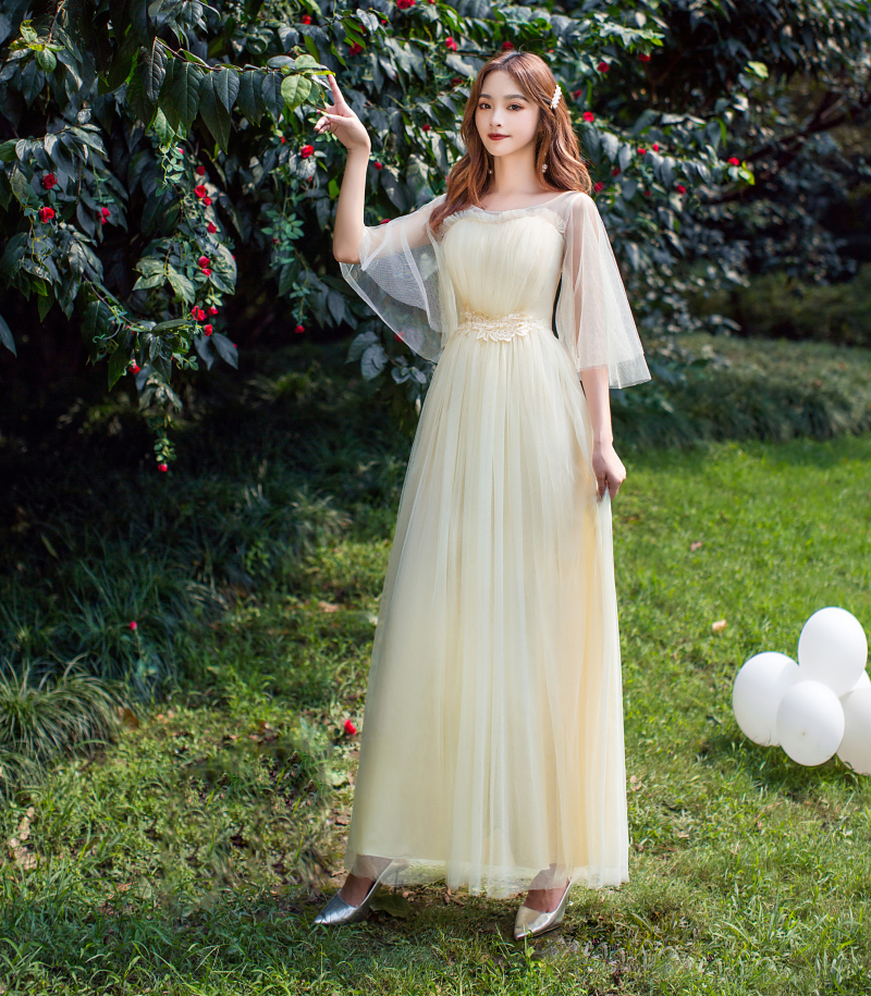  XL (110-138 catties)+Champagne color (D Feifei Sleeve) Long V089   + $7.73 