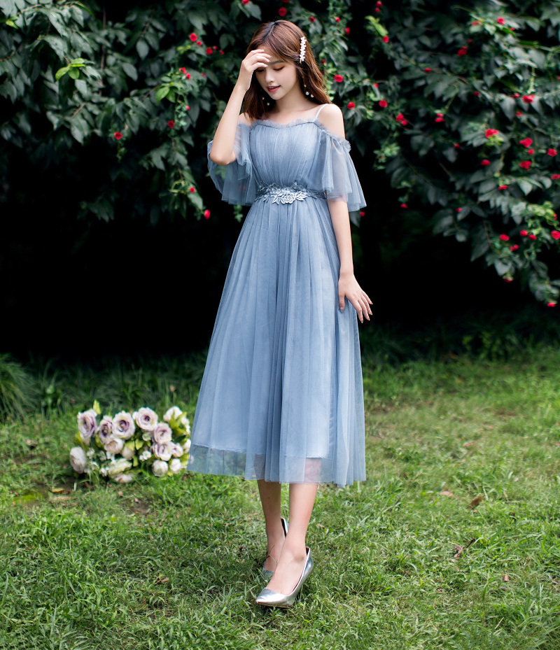  XXL (140-160 catties)+Blue -gray [B gauze skirt sling] mid -length V082   + $7.26 