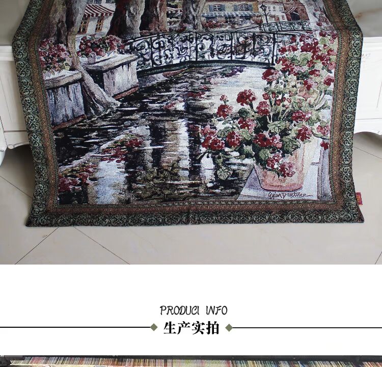 Bỉ thảm tấm thảm phòng khách phong cách châu Âu cảnh quan dự án bức tranh trang trí vải mềm nạp vùng nông thôn Pháp - Tapestry thảm tranh treo tường
