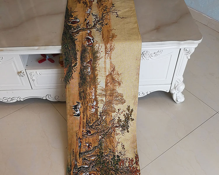 Bỉ thảm đoạn B mới của phòng khách Trung Quốc tranh bối cảnh bức tranh tường hiện đại vải văn phòng Trăm Ngựa Hình - Tapestry thảm treo tường 2m