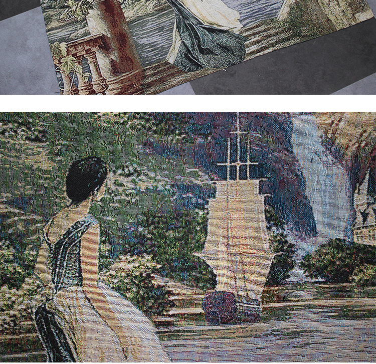 Tấm thảm Bỉ Nhân vật châu Âu Tranh phòng ngủ Bức tranh tường Phong cách Ý Tấm thảm mới "Đang xem" tham trang tri