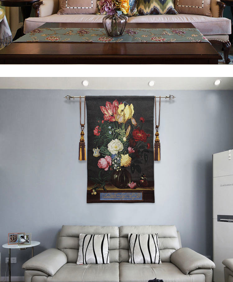 Tấm thảm Bỉ Vải Châu Âu Tranh Mẫu Nhà Tranh Tranh Nhà Đẹp Wedding Murals Hoa Still Life Tapestry thảm treo tường bản đồ thế giới