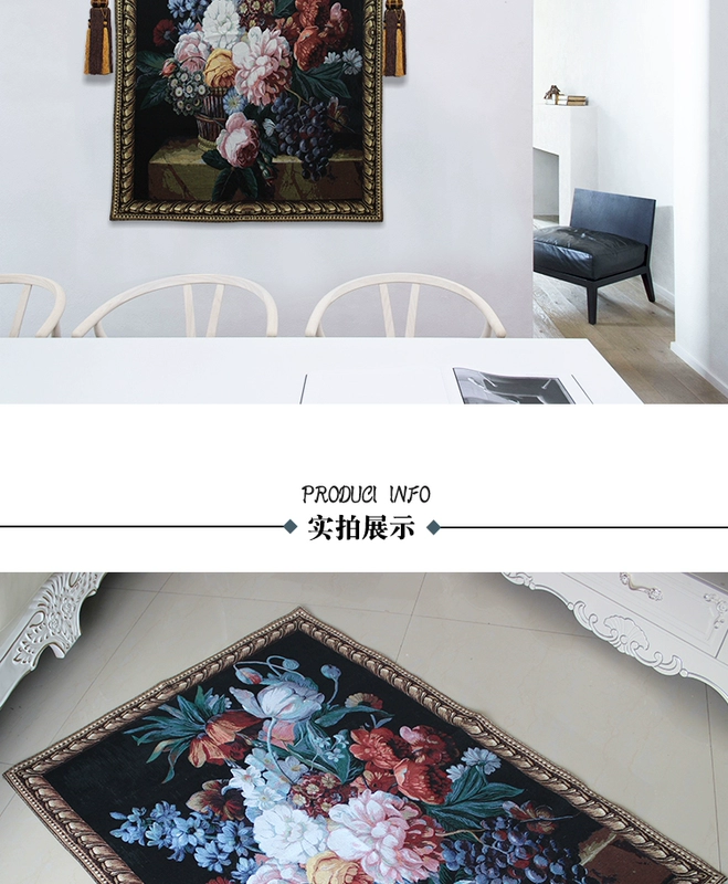 Tấm thảm Bỉ Vải Châu Âu Tranh Mẫu Nhà Tranh Tranh Nhà Đẹp Wedding Murals Hoa Still Life Tapestry thảm trang trí phòng ngủ