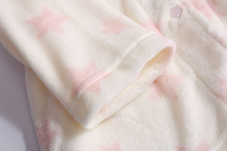 Miễn phí vận chuyển! Mùa thu và mùa đông flannel cardigan dịch vụ dài tay tại nhà ngôi sao năm cánh mùa thu và mùa đông phụ nữ dễ thương đồ ngủ cặp