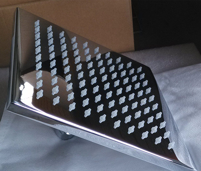 High quality square 10 inch copper shower with head nozzle head nozzle single head food grade self - cleaning silicone nozzle bathroom