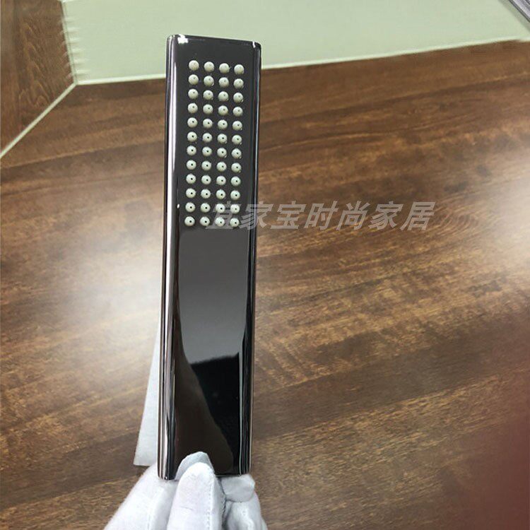 Universal 4 sub-connector booster handheld shower head full copper spray head bathroom shower brief square single-head bathroom accessory