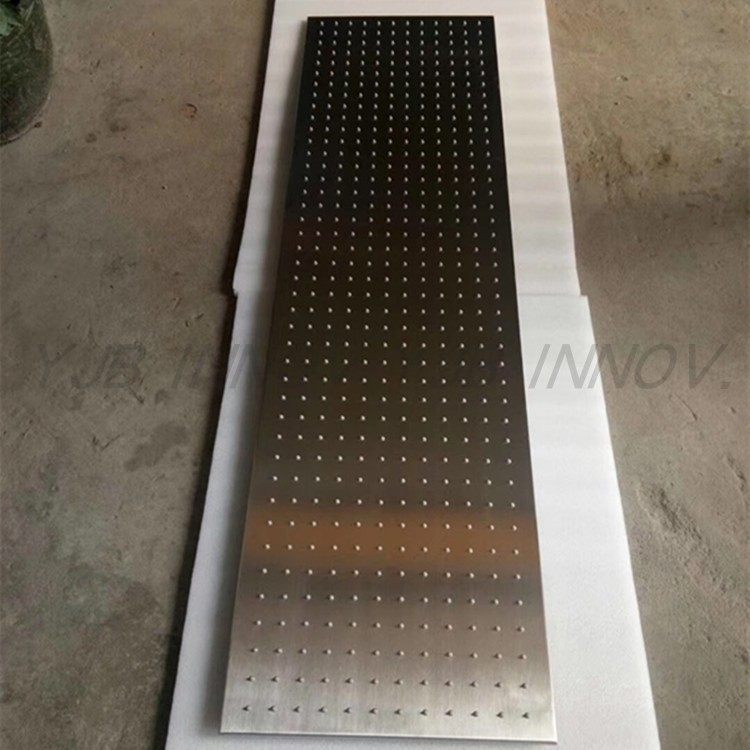 YJB Custom Stainless Steel Swimming Pool Compulsive Rectangular Silicone Mouth Shower Suspended Ceiling Gymnasium Pool Shower Head