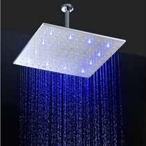 12 inch led creative color changing bath shower 30x30 square 304 stainless steel ceiling integrated ceiling sprinkler