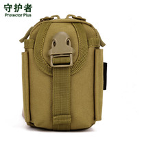 Outdoor 4 5 inch mobile phone bag tactical bag small hanging bag accessory bag black bag wearing belt small waist bag mens canvas