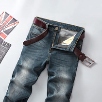 Jeans Men 2022 new straight 2022 Straight Drum Loose Spring Autumn Money Retro Casual Men Long Pants Subtidal Summer Thin