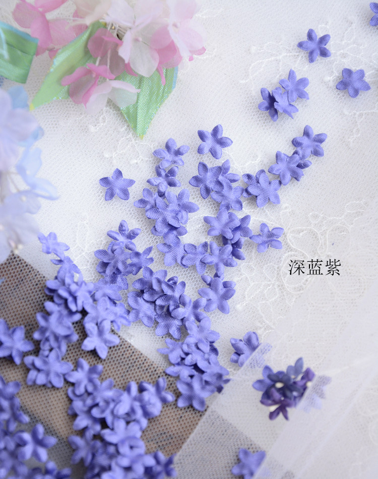 DIY Handgemachte 3D-Blumen Hochzeitskleid-Materialien, Pyrographisches Jeansgarn, Kopfbedeckungsmaterialien, 45 Farben, 100-200 Stück, RS1968 – Detail 29
